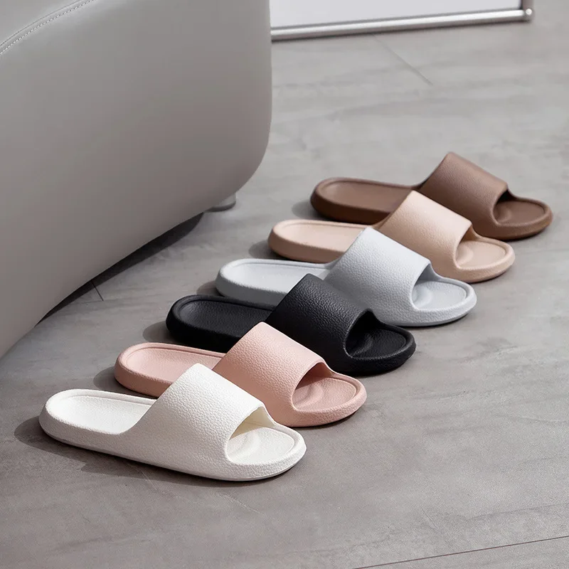 Home Slippers Summer Sandals Wear-resistant Mute Male Slipper Men and Women House Shoes Tasteless Anti-slip EVA Material Man