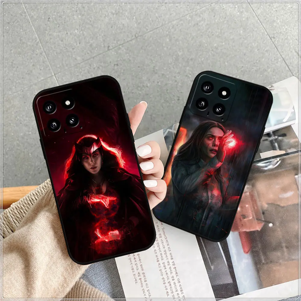 Marvel Wanda Scarlet Witch Phone Case For Xiaomi POCO F5 F4 F3 F2 F1 X5 X4 X3 X2 M5 M4 M3 M2 GT PRO NFC 4G 5G Shockproof Cover