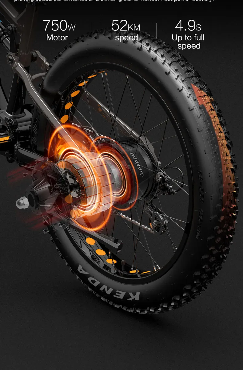 Lankeleisi RV800 750W Fatbike, 48V 20Ah Akku, 26"-Reifen, Bafang-Motor, hydraulische Bremsen, 7-Gang-Schaltung, Vollfederung, Offroad-Elektrofahrrad