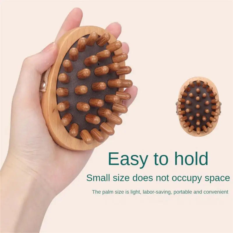 Body Anti Cellulite Brush Soothing Wooden Essential Oil Spa Air Cushion Massage Hair Comb Scalp Massage Brush Dead Skin Remover