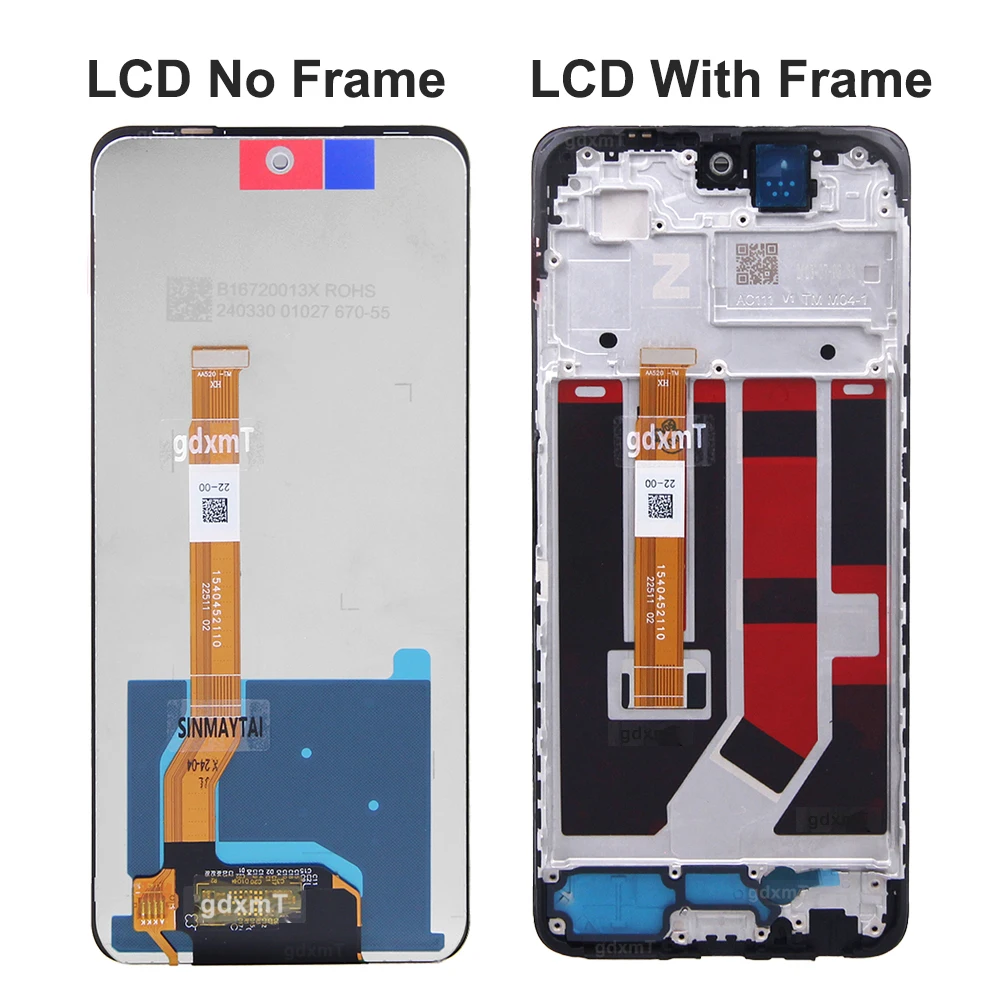 For OPPO A58 4G CPH2577 For OPPO A58 5G LCD Display Touch Screen Digitizer Assembly Replacement