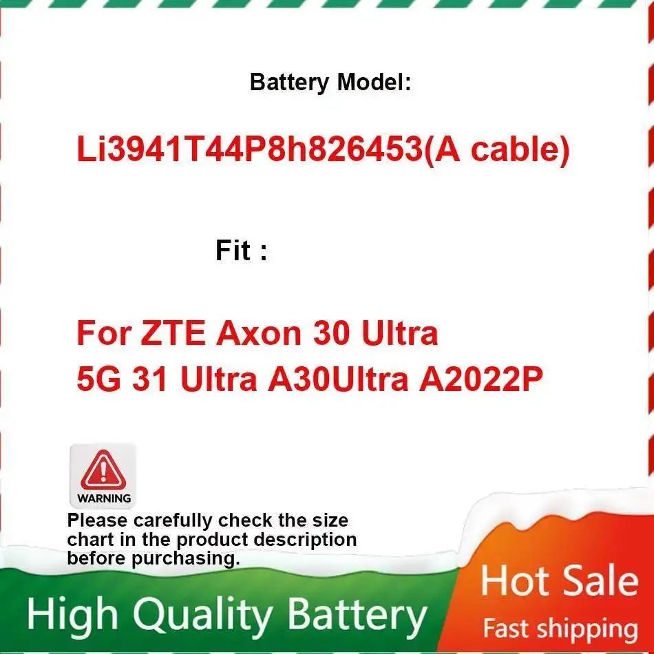 

Аккумулятор мобильного телефона 4600 мАч для Zte Axon 30 Ultra 5G 31 A30ultra A2022P Li3941t44p8h826453 A кабель премиум-класса замена