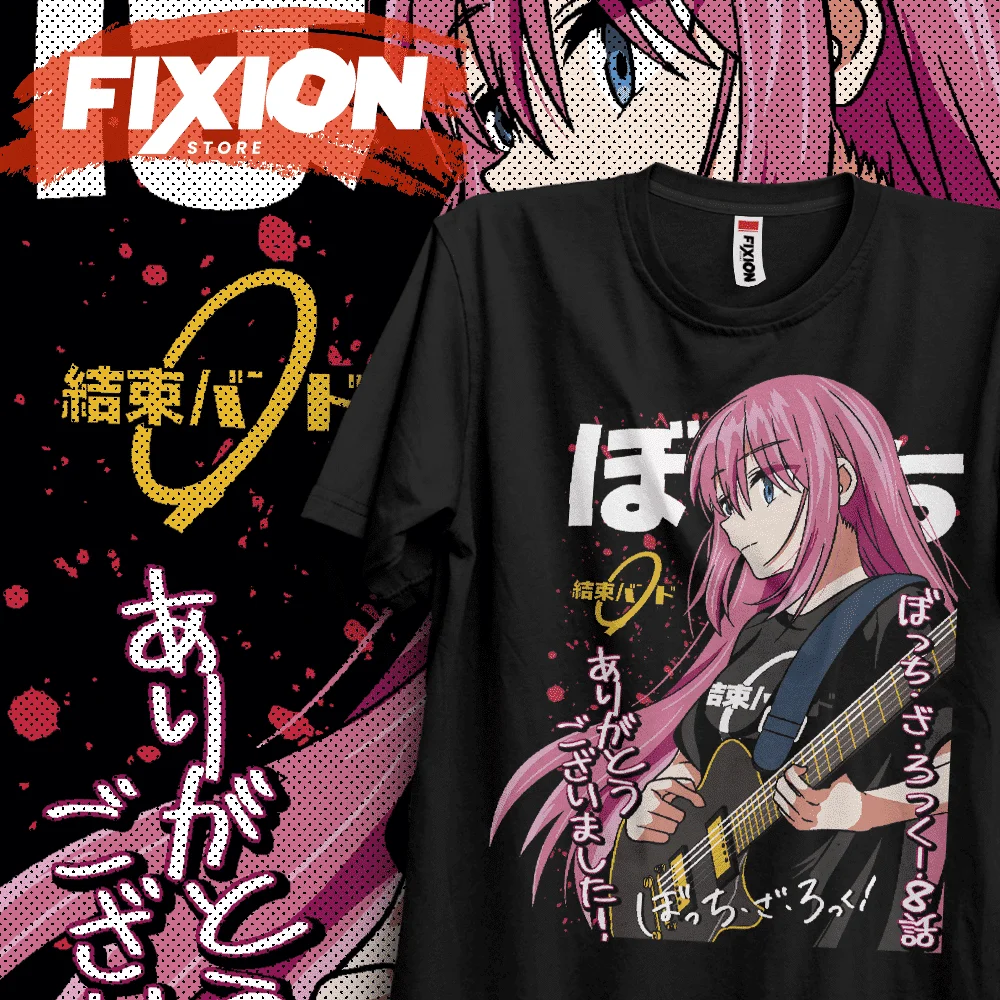 Bocchi The Rock E Anime T Shirt Manga Gift For Anime Lover All Size Cotton