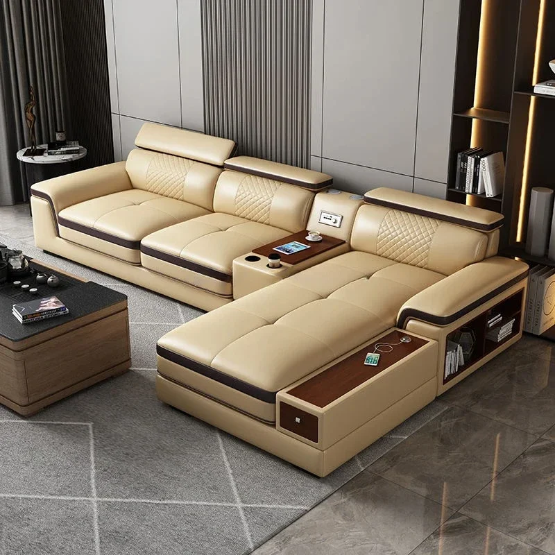 

Factory Wholes Leather Cover of Microfiber Room U Shape U Sofa Luxury Exclusive Couch Set Sectional Sofa Set