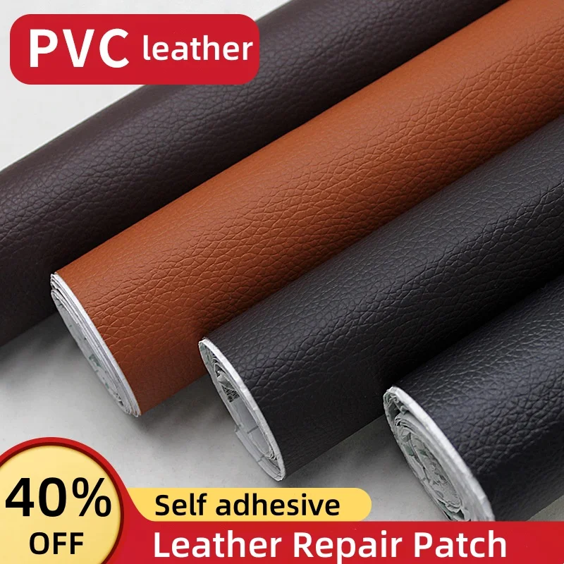 

Fix Sticker PU Leather Repair Patch Waterproof Artificial Leather Fabric Renovation Self Adhesive Leather Kit for Sofa Car Seat