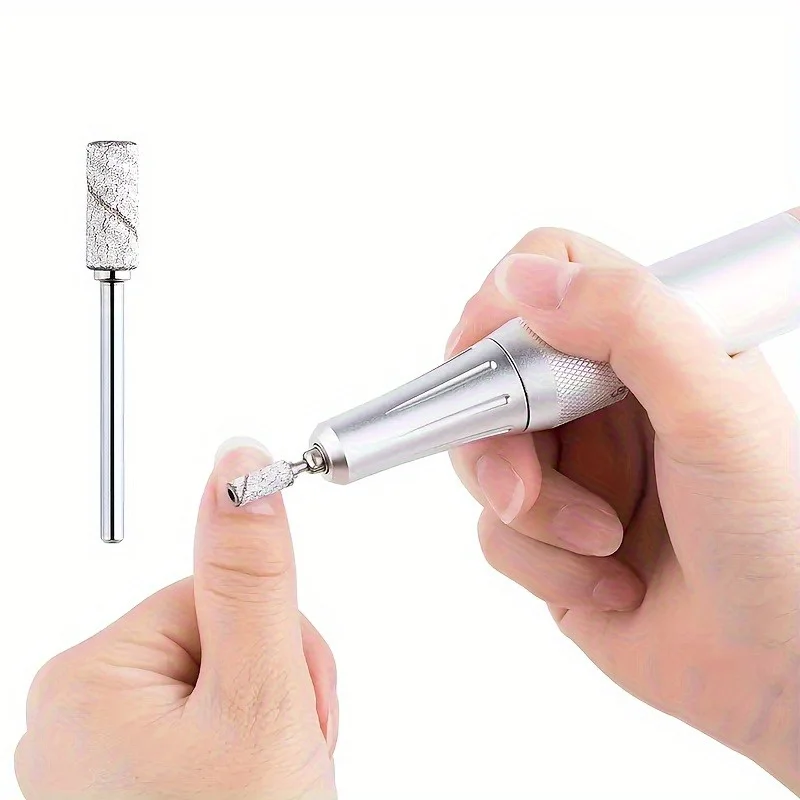 Kit-3 ชุดดูแลเล็บขนาดเล็ก: แถบขัดสแตนเลส 3 มม., เล็บสําหรับผู้ถือแหวนกระดาษทราย 3/32 อุปกรณ์เจาะเล็บ