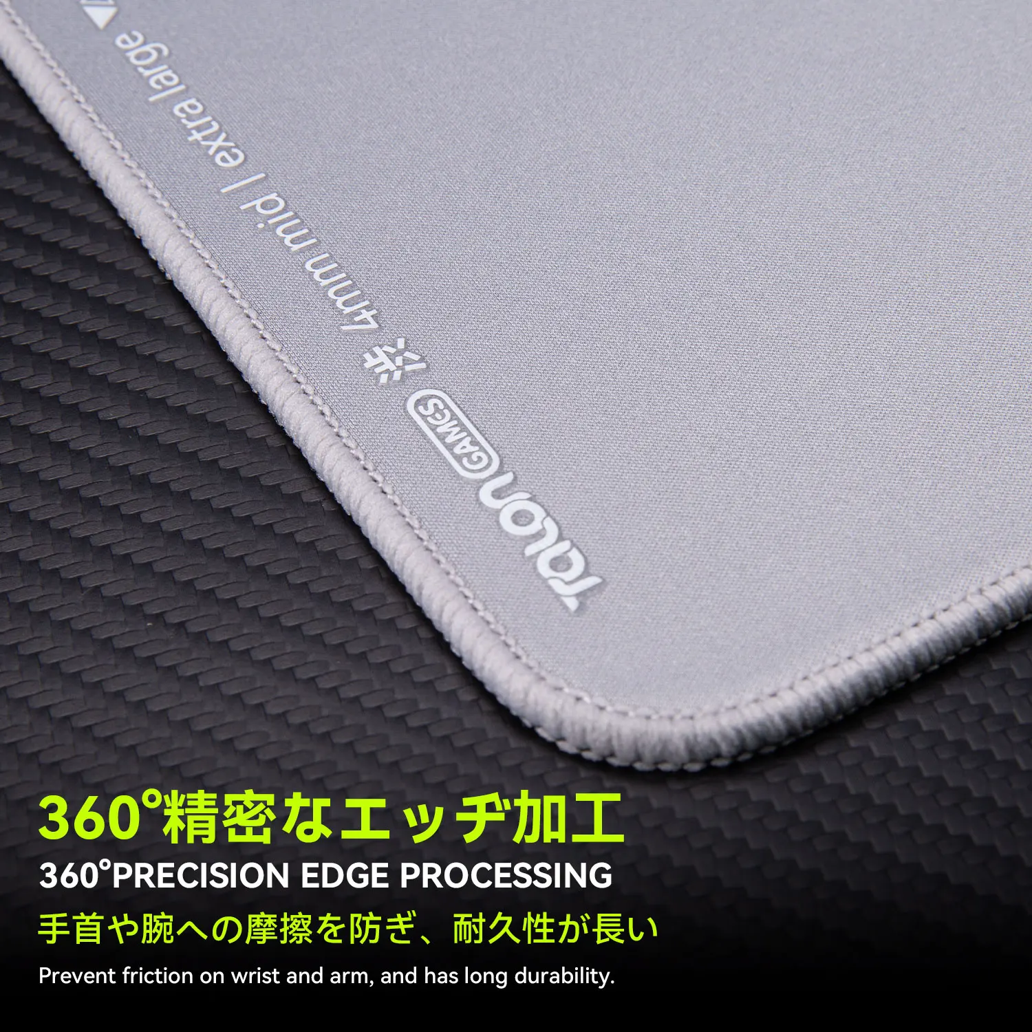 TALONGAMES Shibu Series Esports Professional Level Gaming Mouse Pad 4mm Thickness Anti-Slip Base Anti-Fray Precision Control