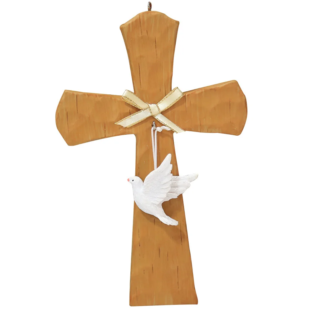 

Cross Shaped Adornment in Resin Material Fine Polished Finish No Burrs Safe to Hold Crucifix Wall Cross for Living Room Bedroom