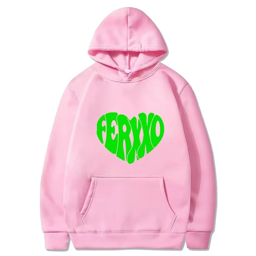 Feid Ferxxo love Graphics harajuku Hoodie 2024 Men Women vintage hip hop streetwear Unisex Casual Fleece Long sleeve Sweatshirt