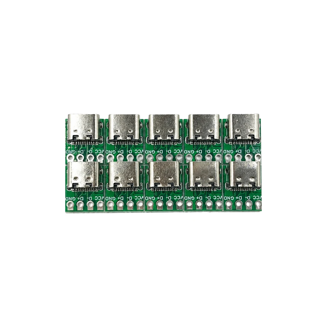 16 Pin Test PCB Board For Cable Transfer Test 16 Pin Test Type C Connector Cable Repair Transfer Board For Repair Testing Use