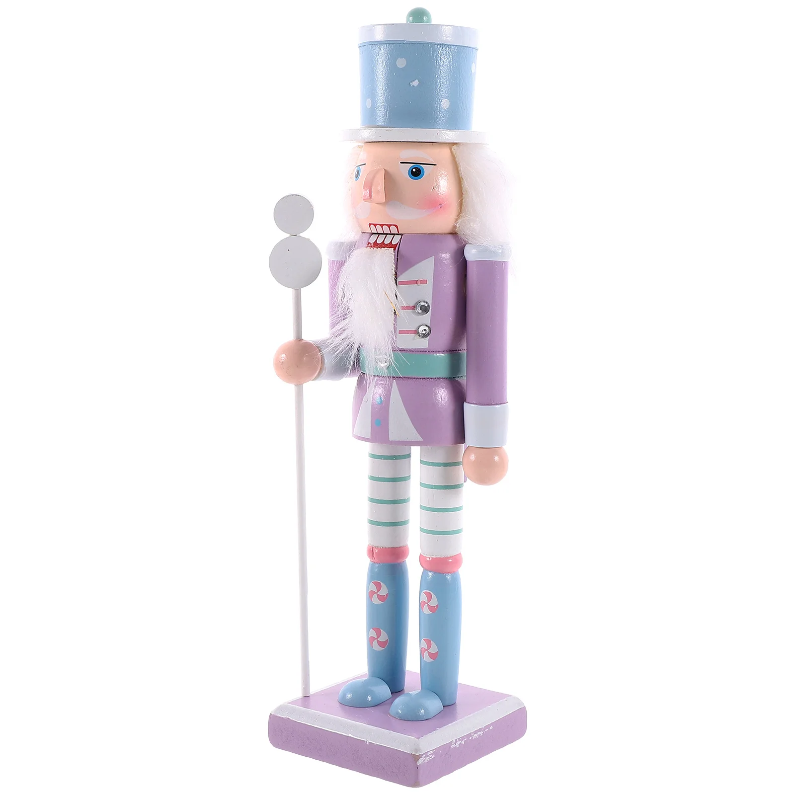 

Christmas Nutcracker Statue Soldier Decor Ornaments Small Figures Traditional Wreath Work