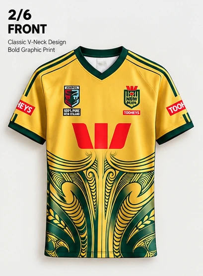 Men Short Sleeve Rugby Jersey Maori Tribal Pattern Vintage Style Rugby Match Training Wear Quick Dry Breathable Sports Uniform