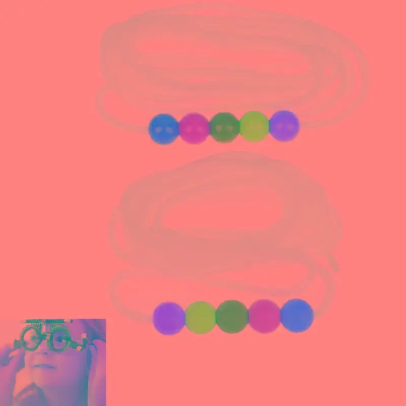 スポーツ視力トレーニングツール - 視力不全のための五珠ブロックストリング、目標指向練習