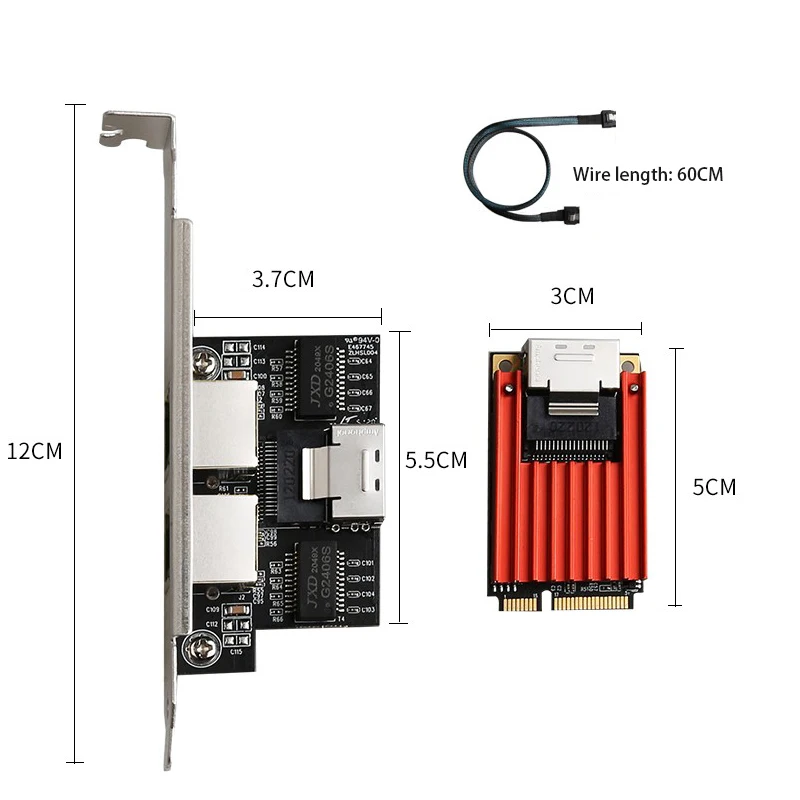 게임용 PCIE 카드 RJ-45 LAN 어댑터 랜 카드 미니 PCIE-이더넷 어댑터 고속 미니 PCI-E 기가비트 네트워크 카드 (데스크탑용)