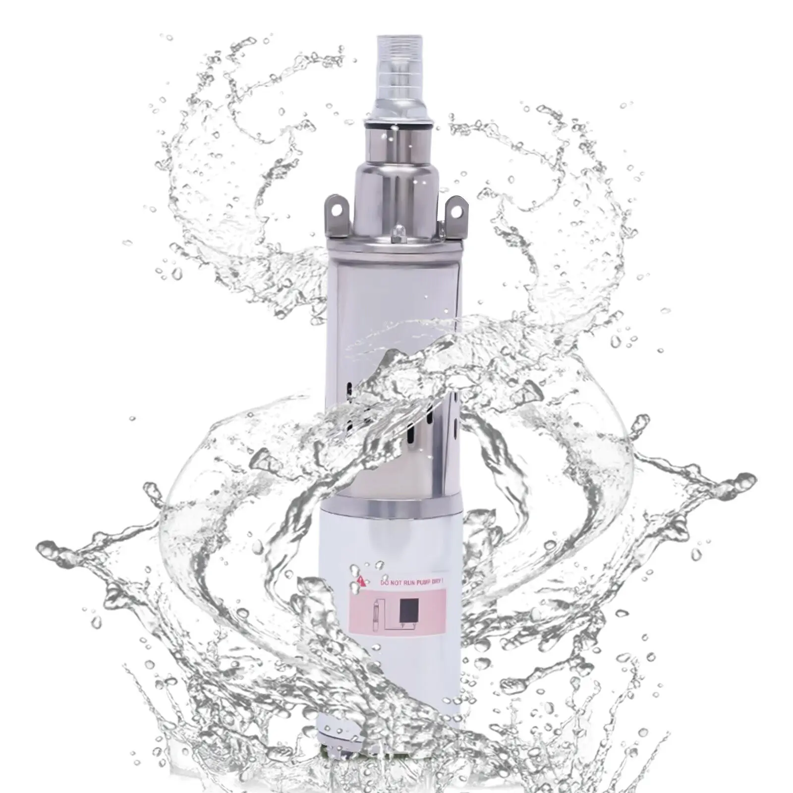 DC12V Solar Power Water Pump Farm & Ranch Submersible Pump 1.2m3/h Flow Deep Well Pump 25mm Outlet Lift