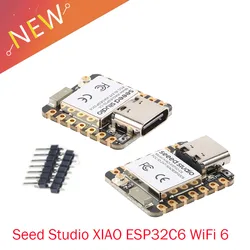 2PCS/1PC Seeed Studio XIAO ESP32C6 WiFi 6+Bluetooth-compatibl Ble 5 Support Zigbee Matter Development Board WIFI Wireless Module