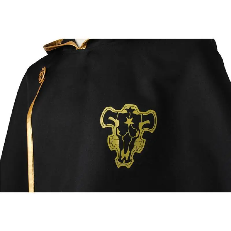 Fsia de Cosplay de Trevo de Cinco Folhas Preto para loween, Roupa de Anime para Meninos Mágicos Noah Asta, Fsia Ét...