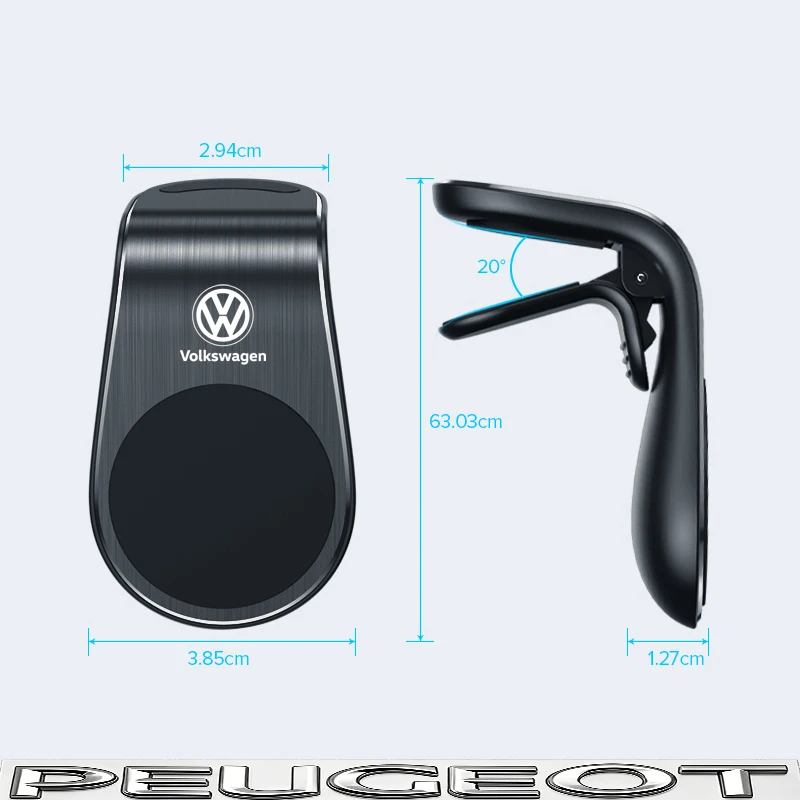 Car Magnetic Phone Holder In Phone Stand Clip Mount For VW Golf Tiguan T-Roc Polo Passat ID.4 T-Cross ID.3 Taigo ID.7 Atlas Beet view 6