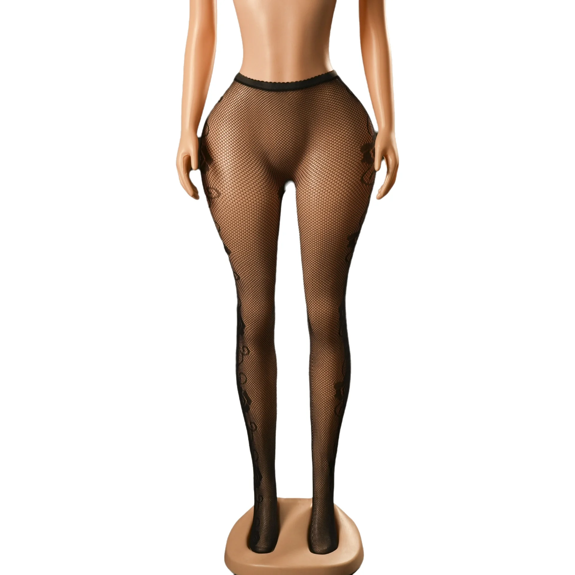 Sexy Hollow Fishnet Patterned Flirting Plus Size Pantyhose Transparent Casual Pure Desire Pantyhose For Woman Charming HOX3