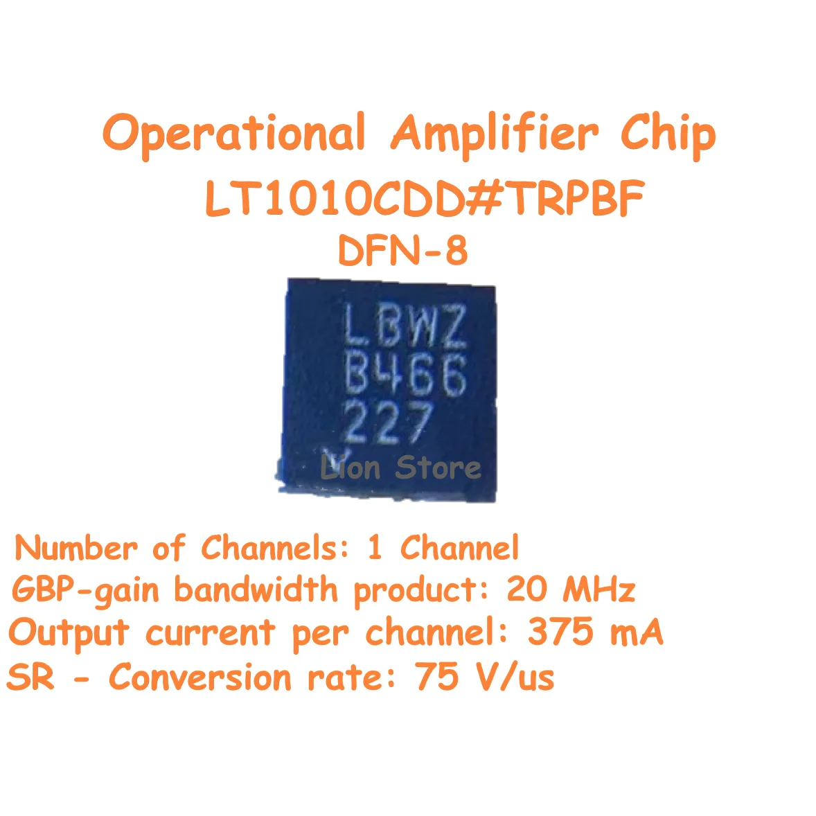 30-200pcs/lot Operational Amplifier Chip LT1010CDD#TRPBF DFN-8 GBP-gain bandwidth product 20 MHz 100% New Original