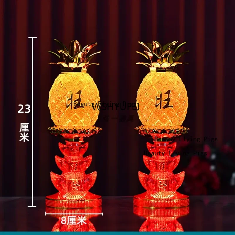 إله الثروة مصباح الشمعدان الكهربائي توريد بوذا مصباح ليد مصباح شمعة أبدية دخاني المنزلية جعل العروض إلى بوذا #6