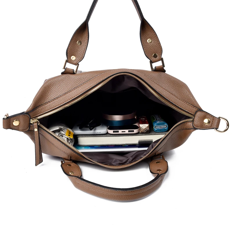 High Quality Leather Shoulder Crossbody Bags for Women Luxury Handbags Women Bag Designer Large Capacity Soft Tote Messenger Bag