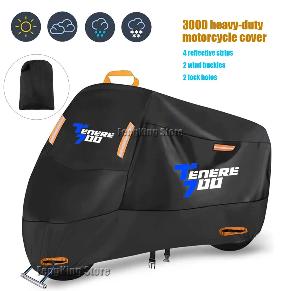 For YAMAHA TENERE 700 XTZ 700 T700 Motorcycle Cover UV Protection Dustproof Snowproof Motorcycle Waterproof Cover