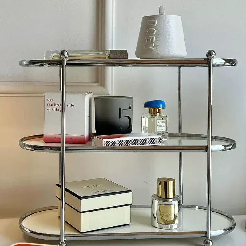 

Cosmetics rack home cup storagedouble-decker living room desktop