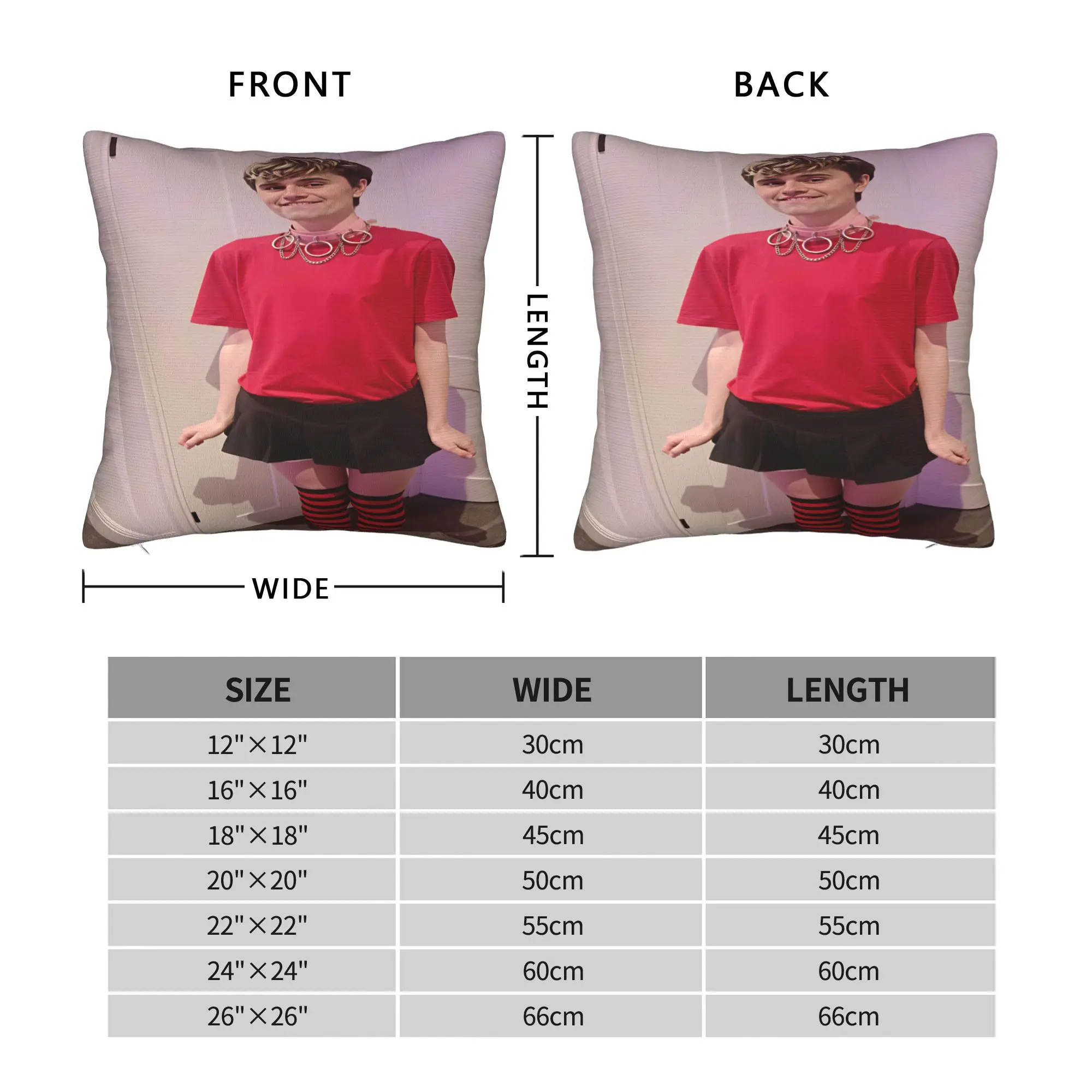 Charlie Kirk Red Top Skirt Pillowcases  Vintage Pillow Case For Sofa Couch Bed Living Room Soft Pillow Cover