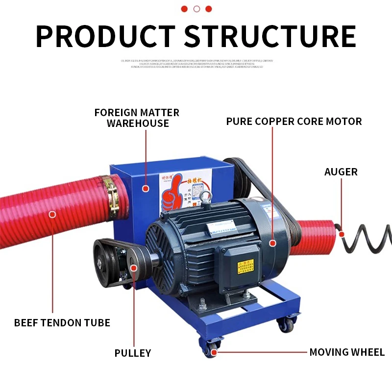 Grain Suction Machine Large Mid-Drive Grain Pumping Machine Large Suction Hose Collecting Grain Artifact Suction Wheat Corn Rice