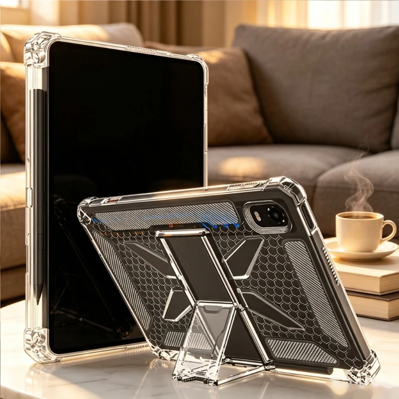 Side Writing Pen Holder Case with Reinforced Corners and Rear Support F19E