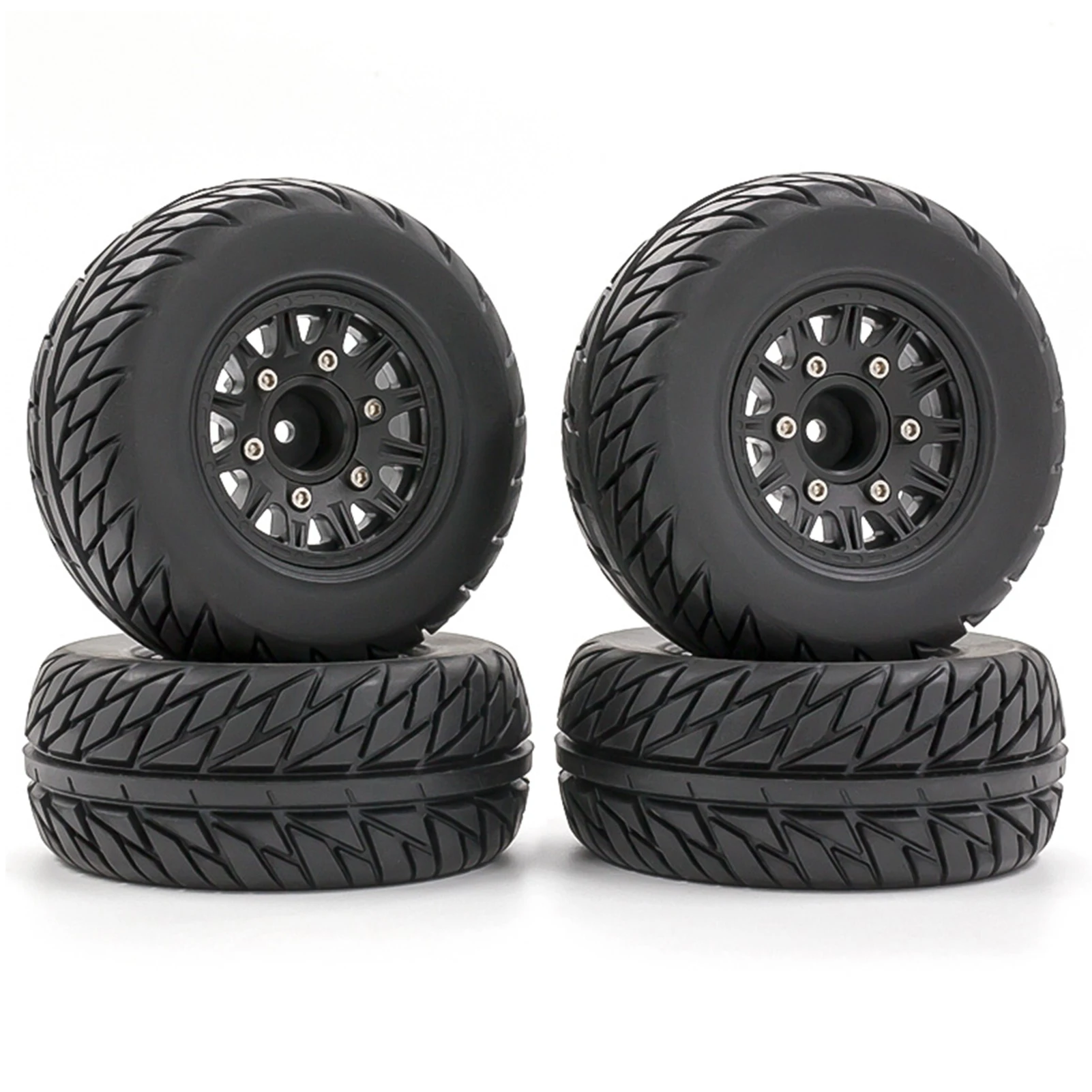 BJM002 Remote Control Car Tires 4pcs Replacements for 12MM 14MM 17MM ARRMA TRX HSP Tamiya HPI Off-road Vehicle Short Truck