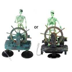 Action-Aquarium Ornament Skeleton Pirate Captain Fish Tank Decoration Landscape Drop Shipping