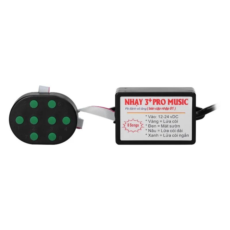 

Car Horn Controller Electric Horn Speaker Sound Control Unit With 8 Sound Effects Switching 12-24V For Car Truck Marine Boat