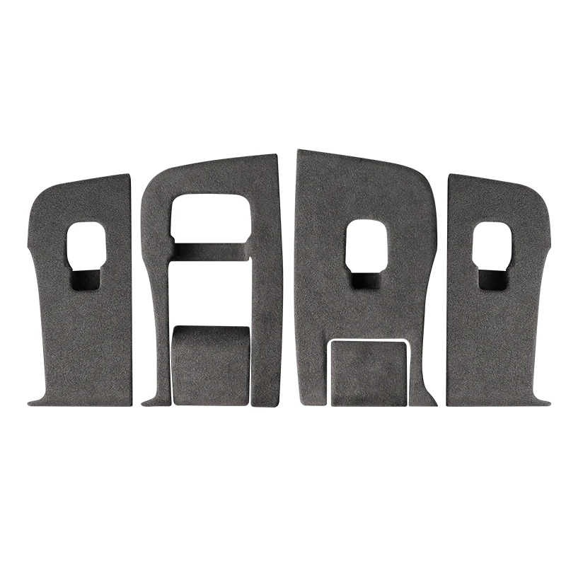Car window regulator switch control panel button decorative sticker Alcantara suede For Tesla Model 3 Model Y car accessories