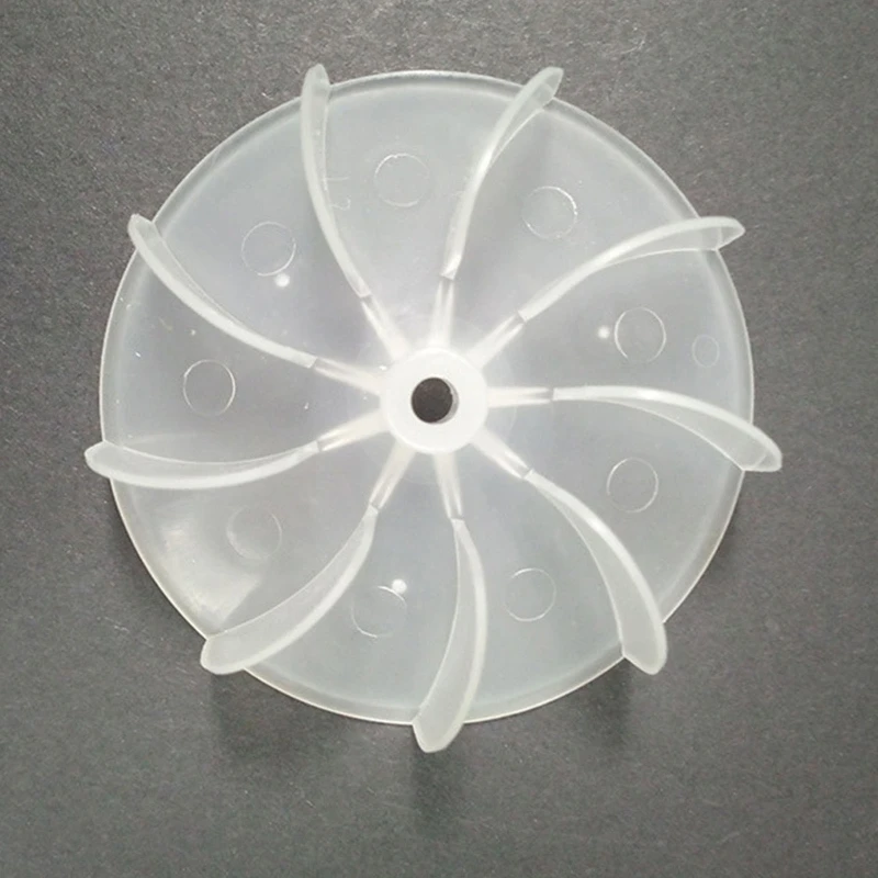 10 Pieces/Set Transparent Color Plastic Fan Hair Dryer Universal High Power Motor Plastic Fan Dropship