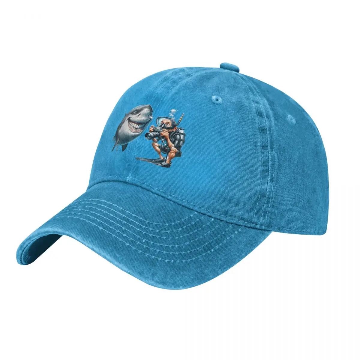 Great White Smile, Say Cheese! Baseball Cap Golf Hat Man Fishing cap Women's Beach Outlet Men's