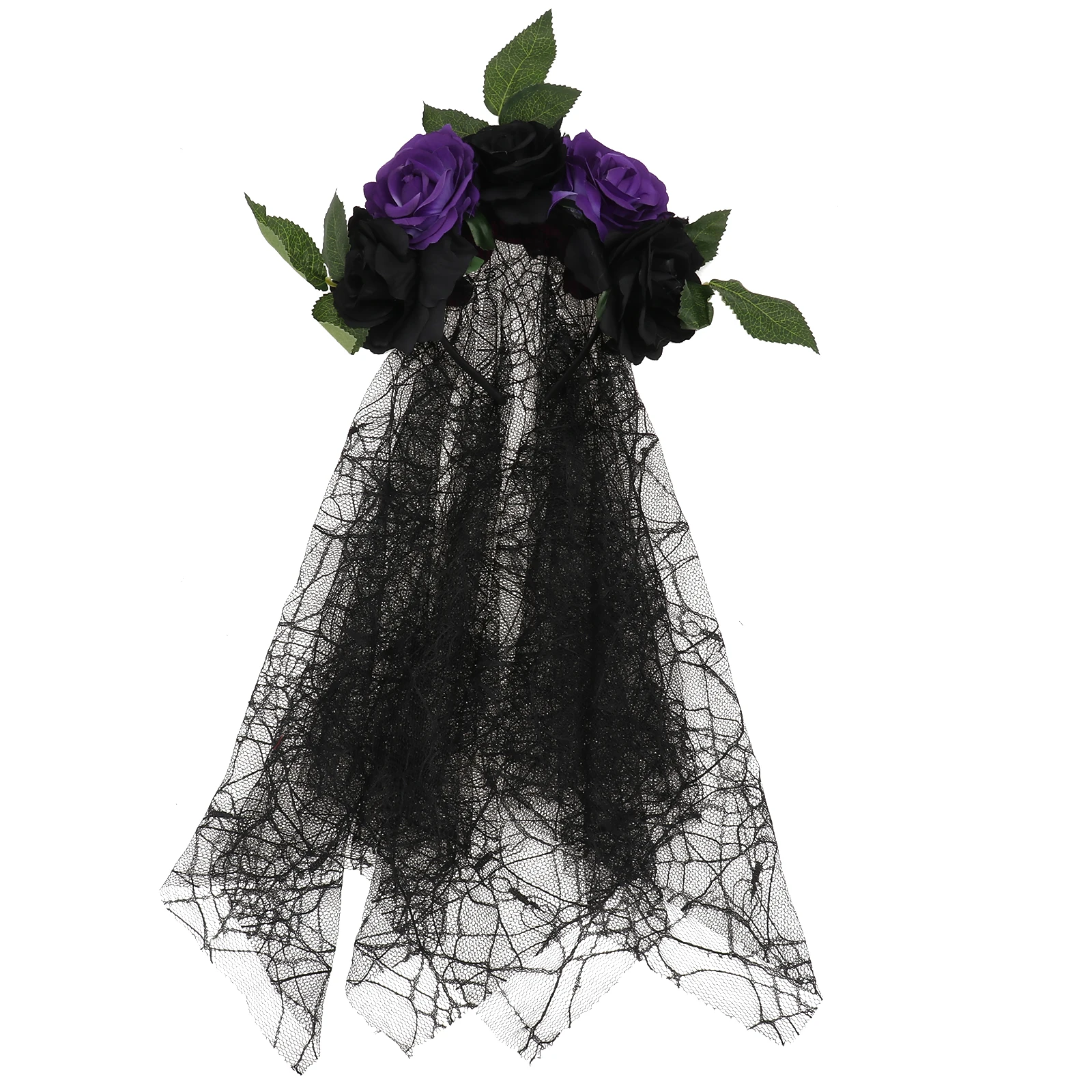 

1Pcs Lace Decorative Rose Hairband Romantic Wedding Party Hair Accessory Female Festival Headdress Headband Decorative Hairband