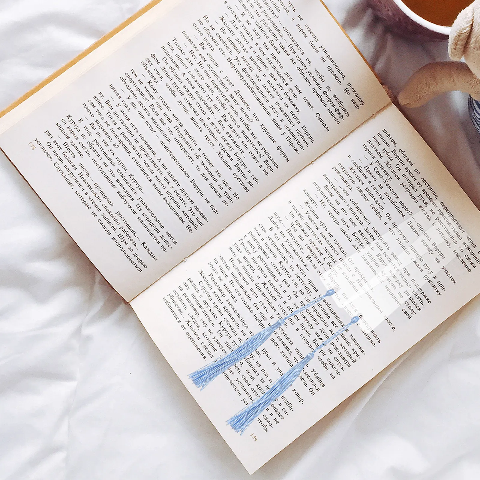 

15Pcs Blank Bookmarks Acrylic Tassel DIY Page Marker for Reading Supplies Decorative Gift Unfinished Rectangular