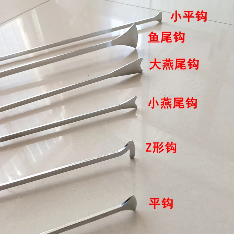 Whale Tail Hook For  Car Dent Repair Kit Rotating Handle Car Repair Hook Handle Spring Steel Rod