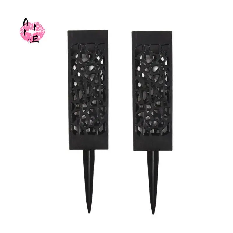 A11E-2 Pack Graveyard Vase Tombstone Flower Stand Memorial Tombstone Decor Cemetery Flower Container With Pile Drainage Hole