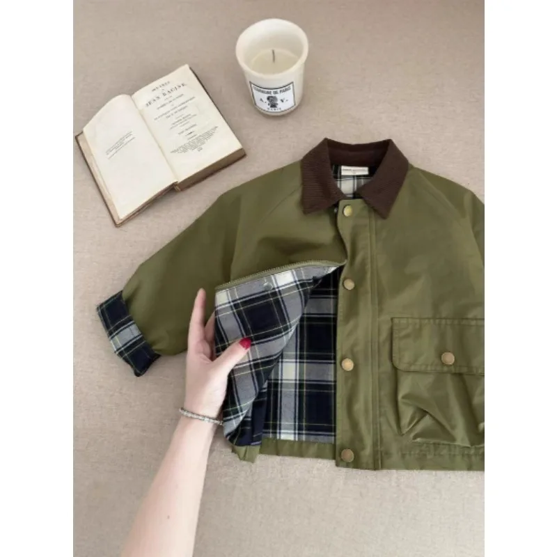 قمصان أطفال ملونة، سترات ملابس عمل لطيفة للأطفال، سترات عصرية للربيع والخريف للرجال والنساء #4