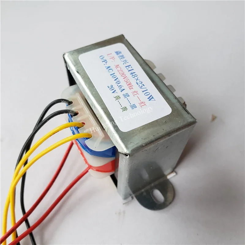 10W EI Transformer 220V To 10V 0.6A 20V 0.15A  Custom Copper Transformers EI48*25 Automatic control treadmill transformer DB-DT2