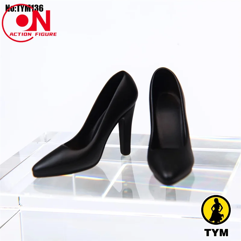 In Stock TYM136 1/6 1/12 Scale Female Crystal High Heel Soldier Shoes Model Fit 12'' 6'' Action Figure Body Dolls