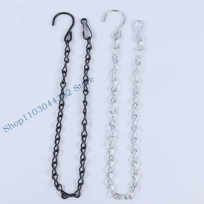 

A3PA 2pcs Hanging Chains for Flower Pot Basket Bird Feeders Planters Lantern Ornament