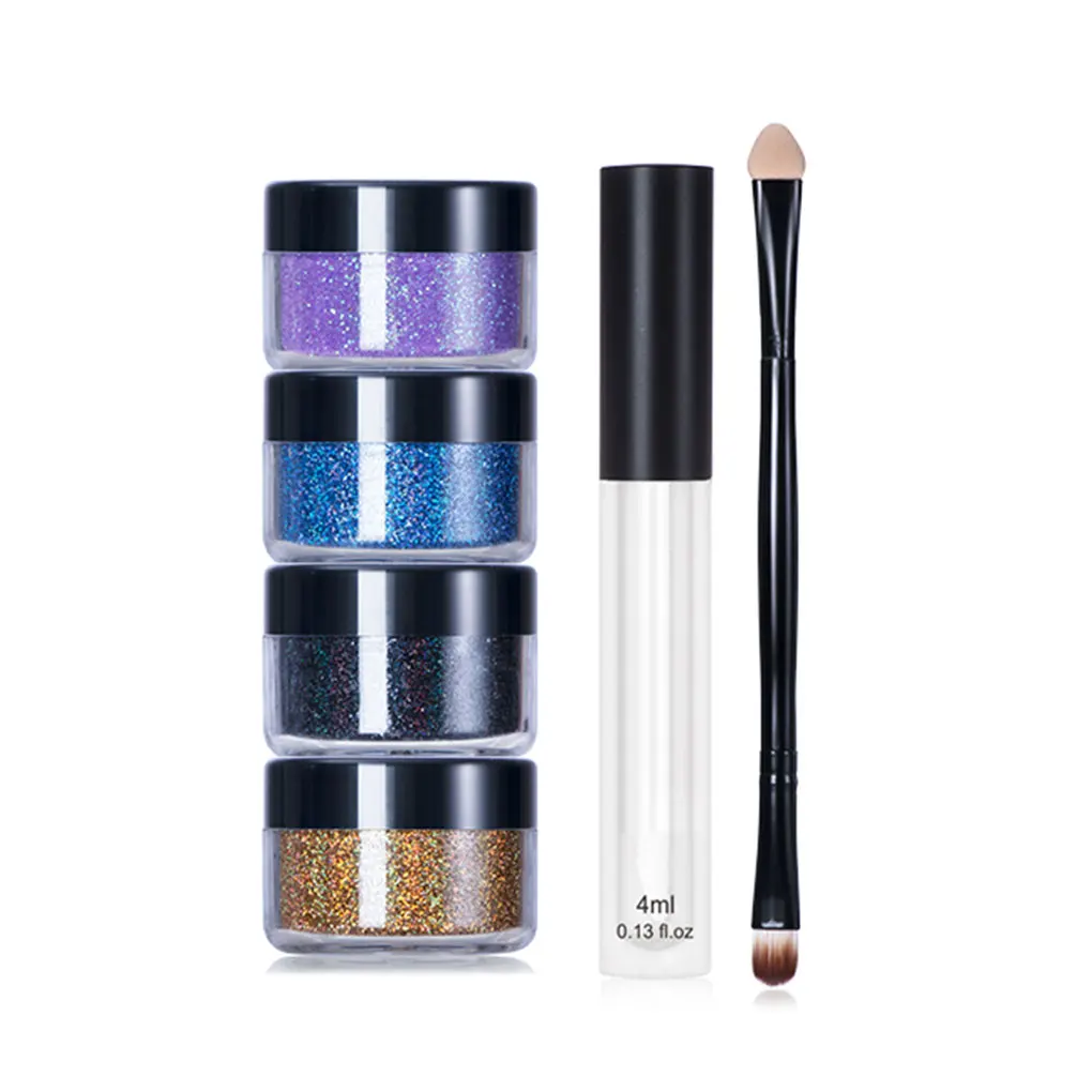 Glitter Lip Kit with Primer Convenient Cosmetics Beauty Accessory Makeup Tools for Household Vacation Shopping