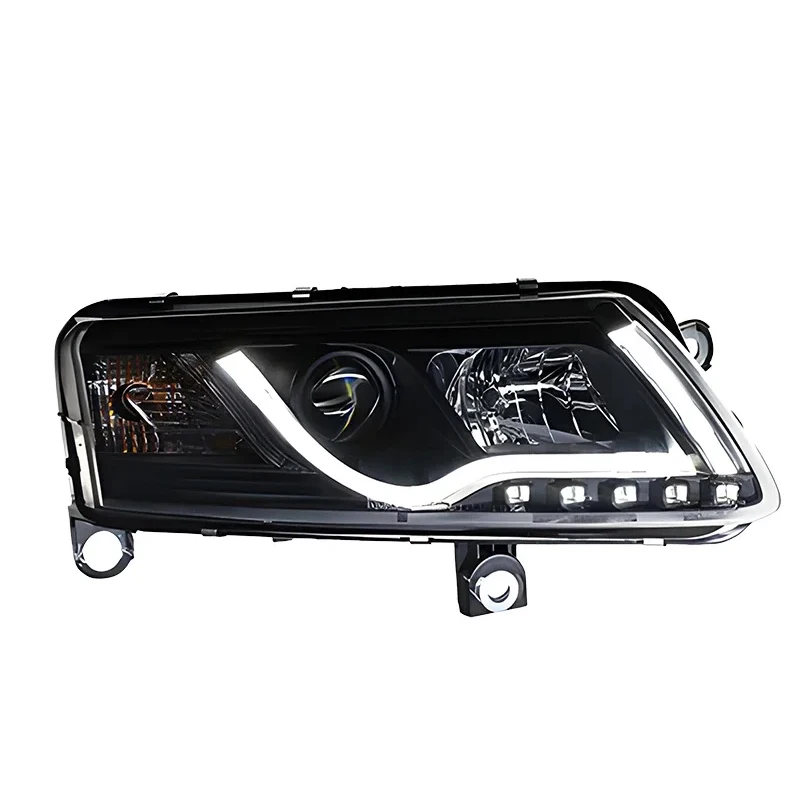 For Audi A6 2005-2008 Style Car Front Lamps Assembly Upgrade High Quality High Configure LED Dual Projector Lens Car Accessories