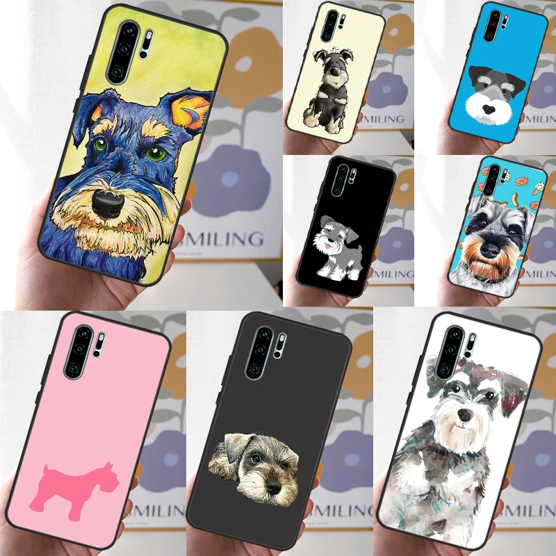 Miniature Schnauzer dog art Case For Huawei Nova 3i 7i 8i 11i Y70 Y60 Y90 Y91 Y61 9 10 SE 5T P30 P40 Lite P60 Pro Cover