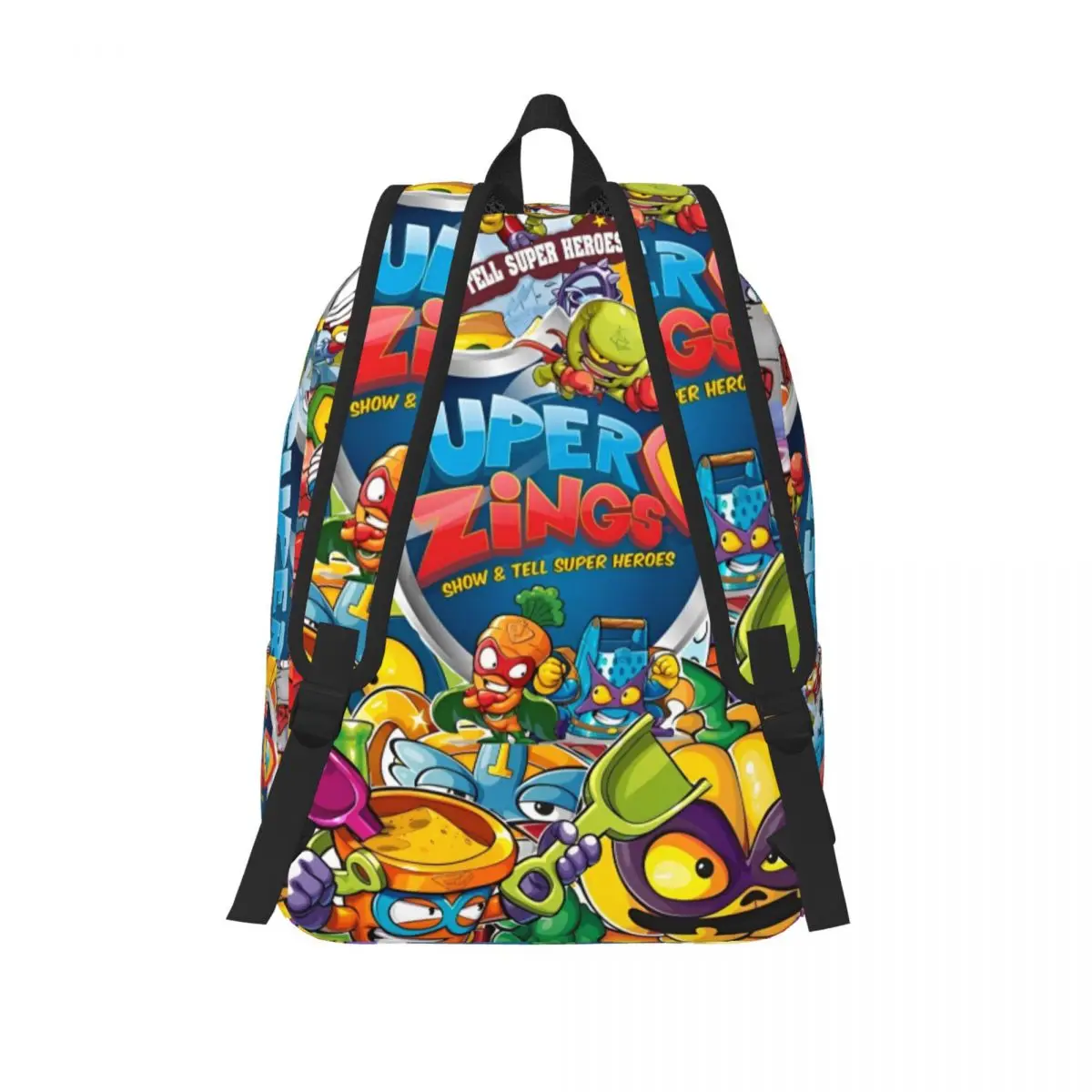 Super Zings 멋진 배낭 포켓 고등학교 작업 재미 있은 Superzings Daypack 남성용 여성용 대학 캔버스 가방