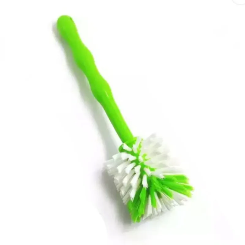 Jujian hot selling deburring   plastic handle nylon brush pot wall cleaning brush hard brush cup wholesale
